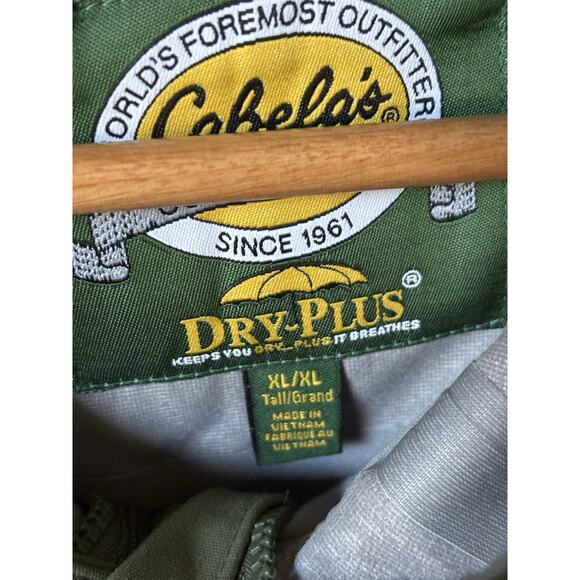 Cabelas Men’s Jacket XLT Rain Outdoor Hunting Waterproof Dry Plus Hardshell - Picture 4 of 8